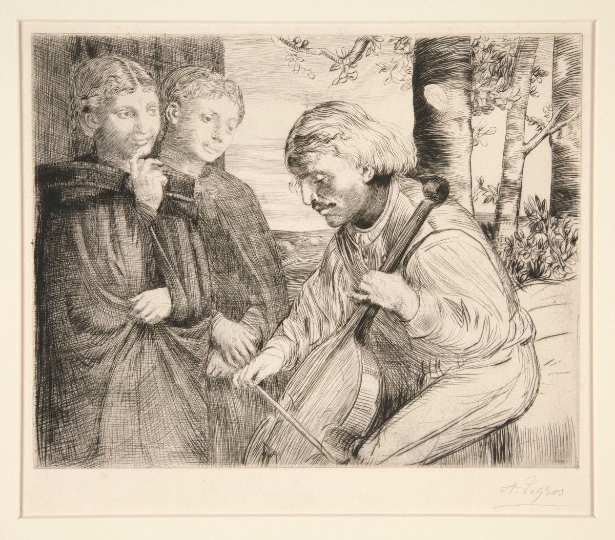 Le Joueur de Voile (The Viol Player) - Alphonse Legros
