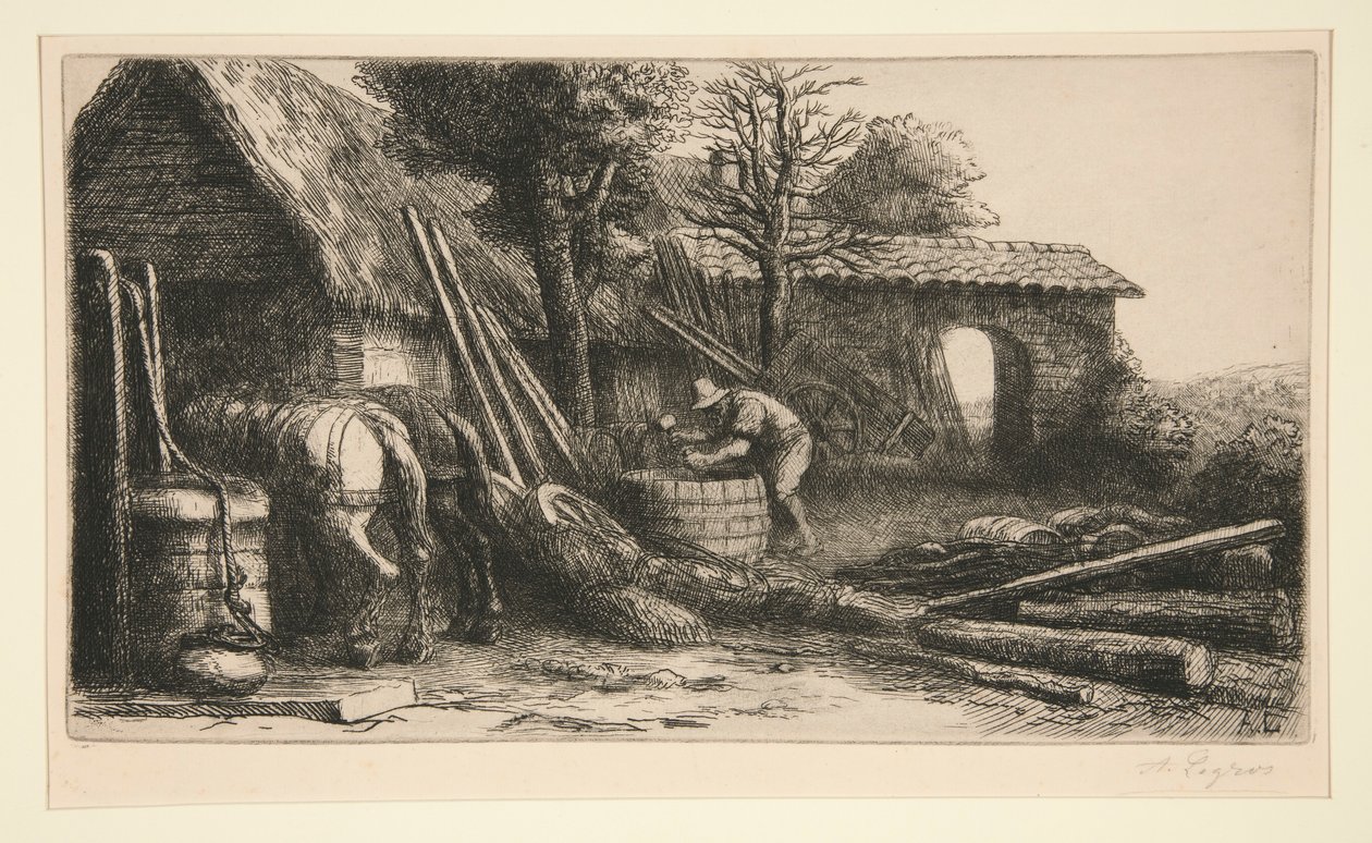 Le tonnelier - Alphonse Legros
