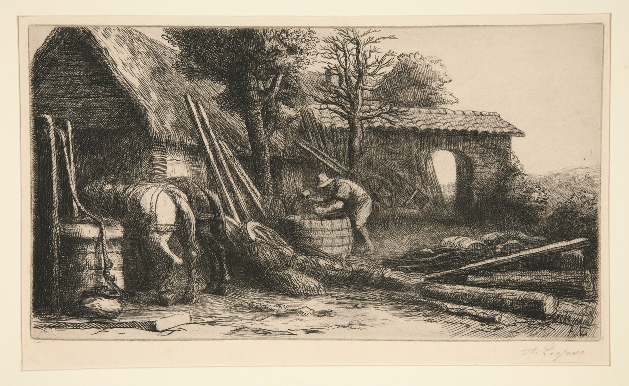 Le tonnelier (The Cooper) - Alphonse Legros