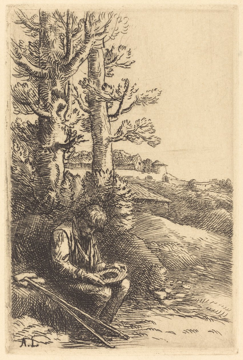 Le petit mendiant - Alphonse Legros
