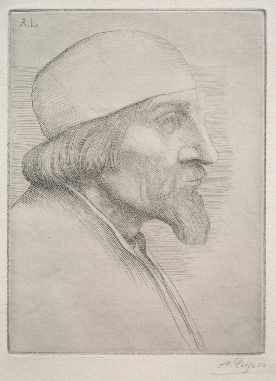 Homme avec une calotte - Alphonse Legros