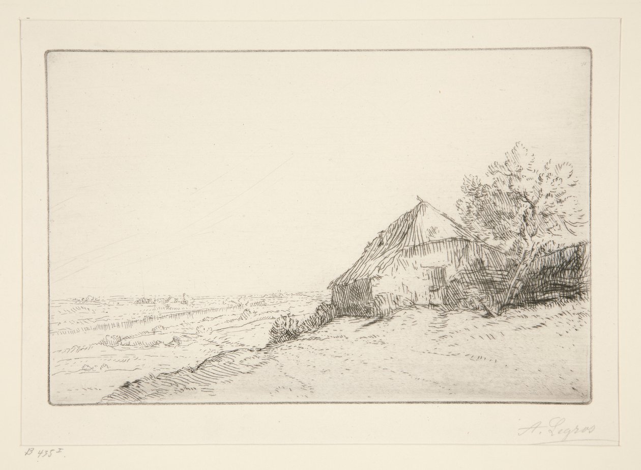 Masure sur la colline - Alphonse Legros