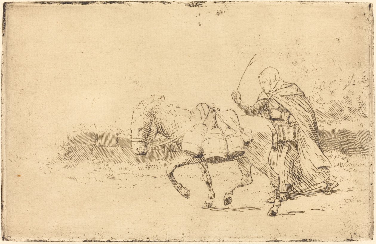 Laitière de Boulogne, 1ère planche - Alphonse Legros