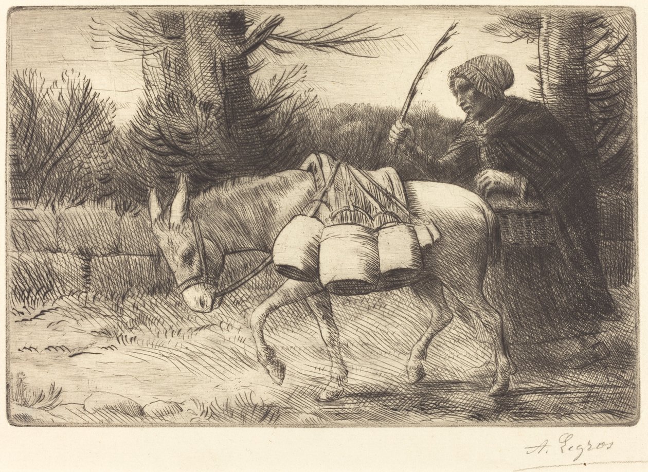 Laitière de Boulogne, 3ème planche - Alphonse Legros