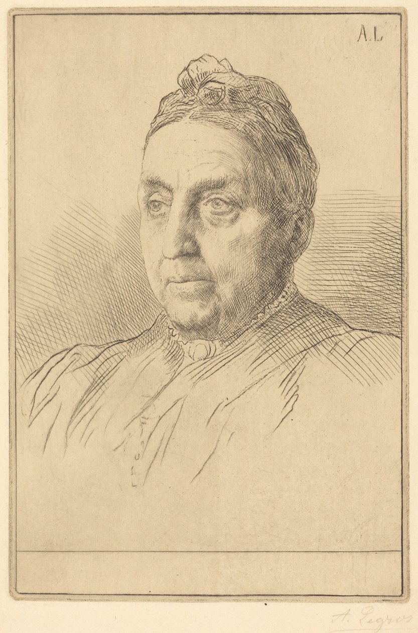 Mme Kemp, quatrième planche. - Alphonse Legros