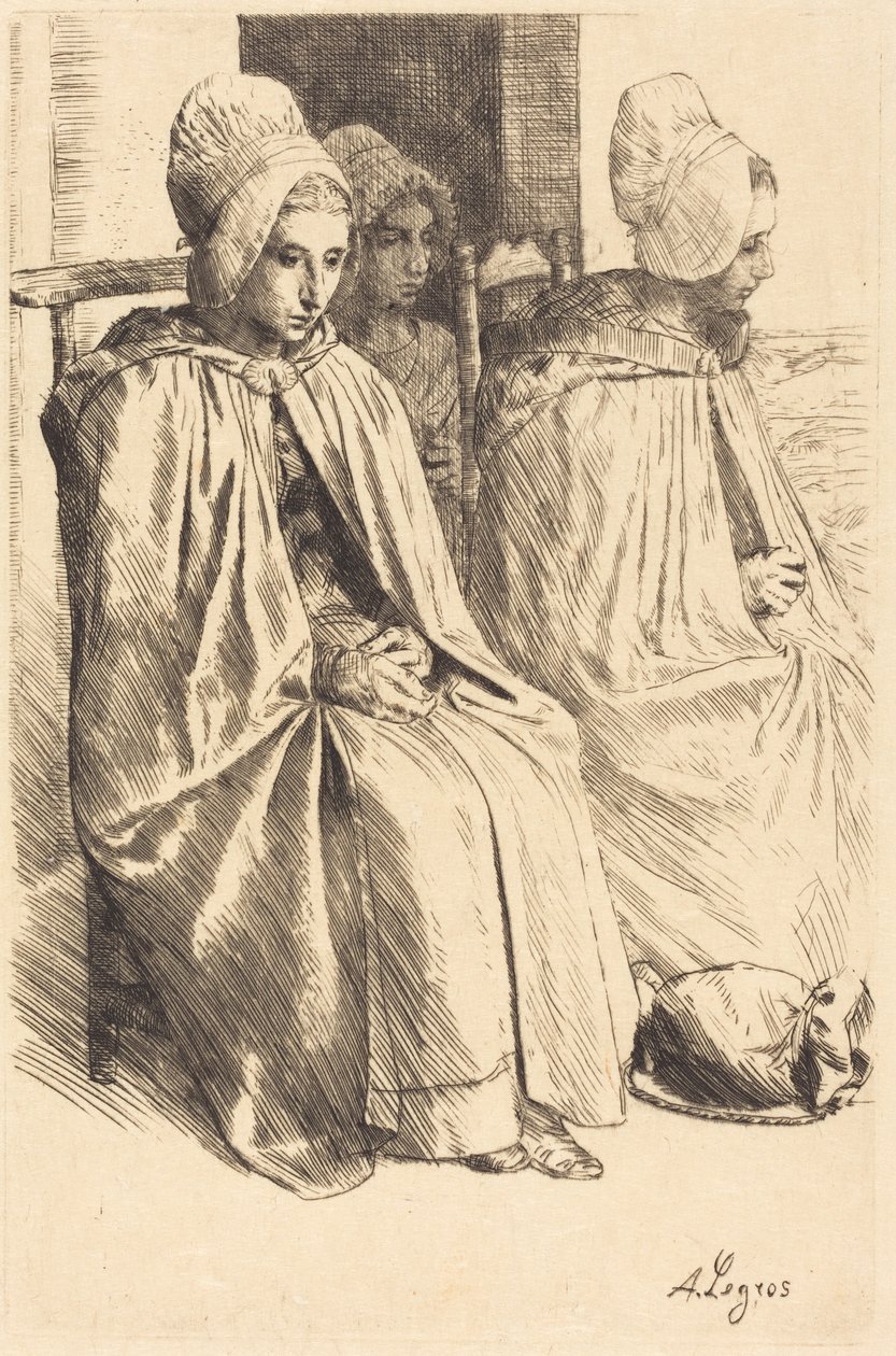 Peasant Women of Boulogne (Paysannes des environs de Boulogne) - Alphonse Legros