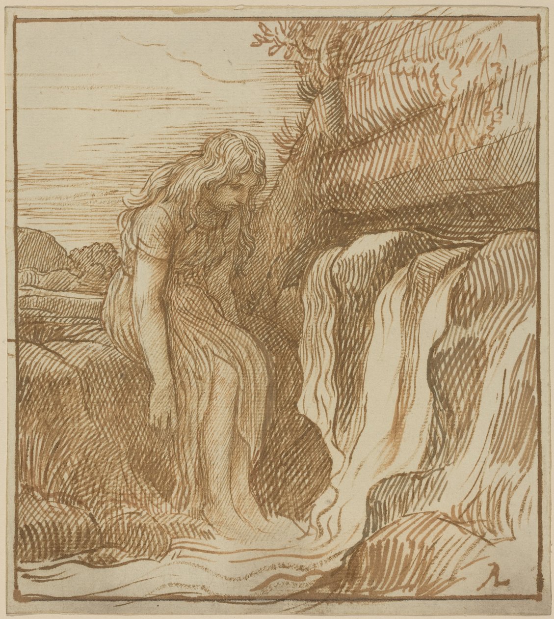 Un paysan à la source - Alphonse Legros