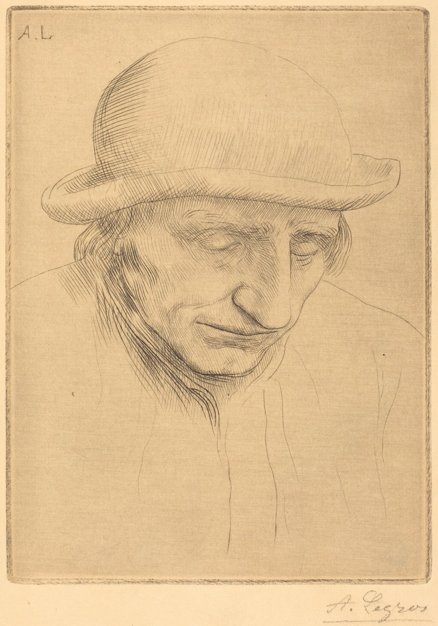 Peasant in a Round Hat (Paysan avec chapeau rond) - Alphonse Legros
