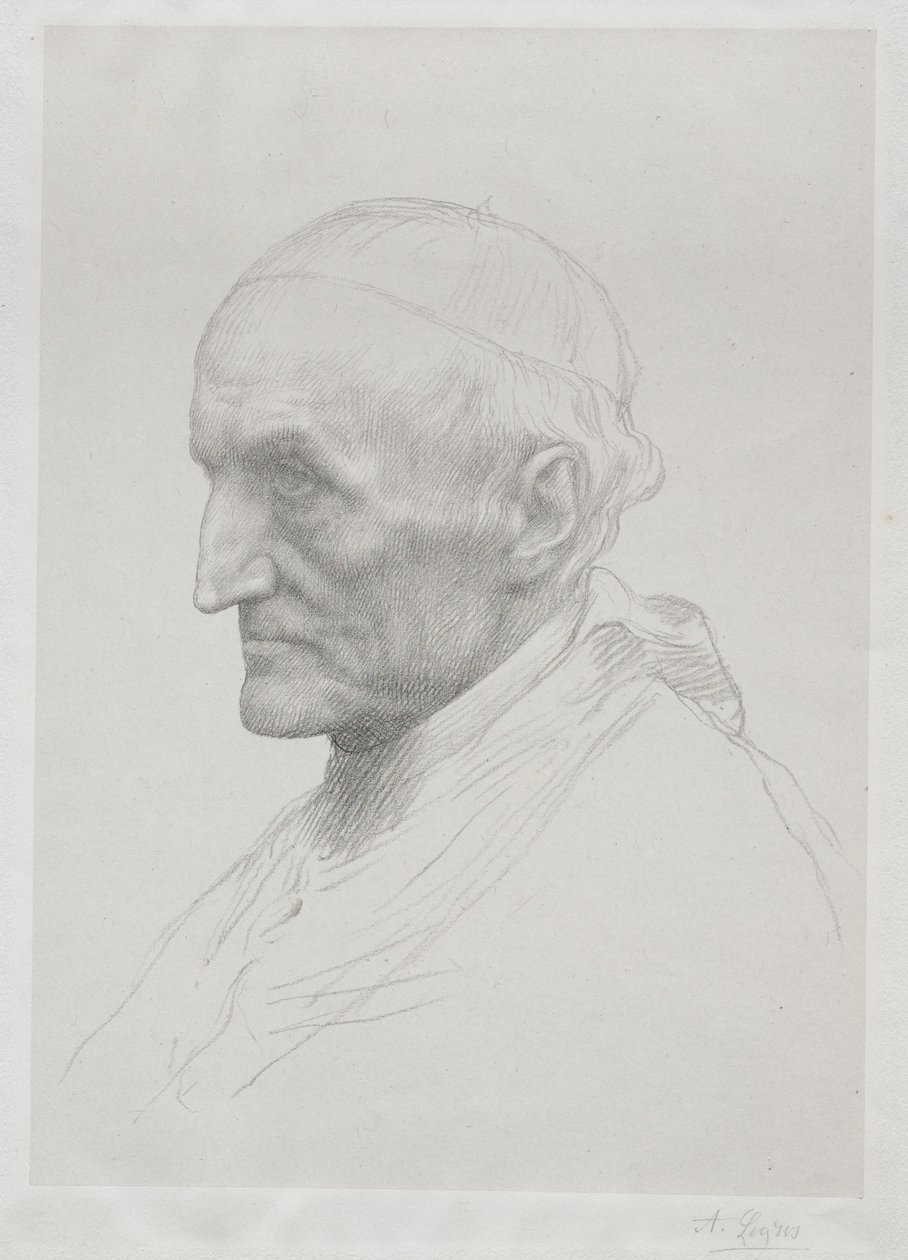 Portrait du cardinal Manning, 2e plaque - Alphonse Legros