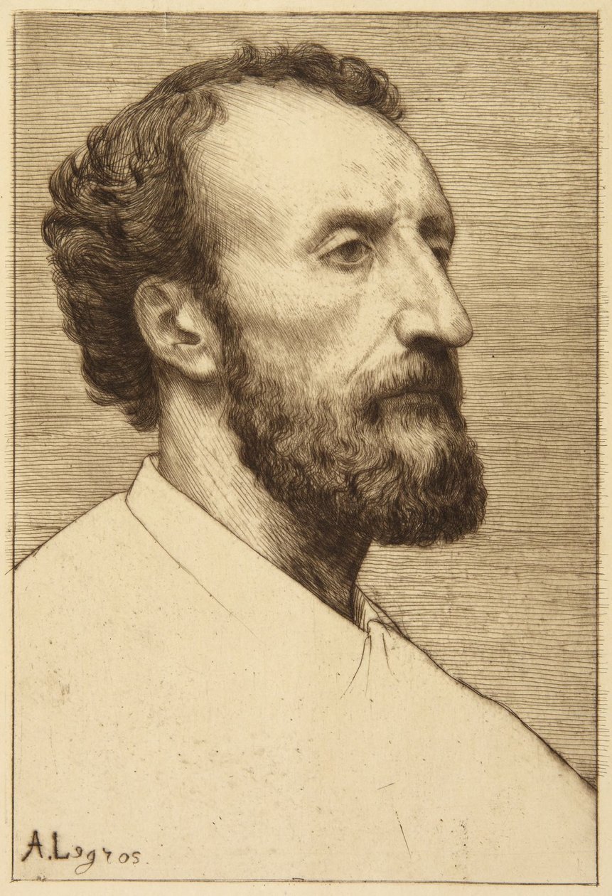 Portrait of J. Dalou - Alphonse Legros