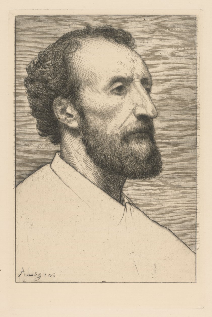 Portrait of Jules Dalou - Alphonse Legros