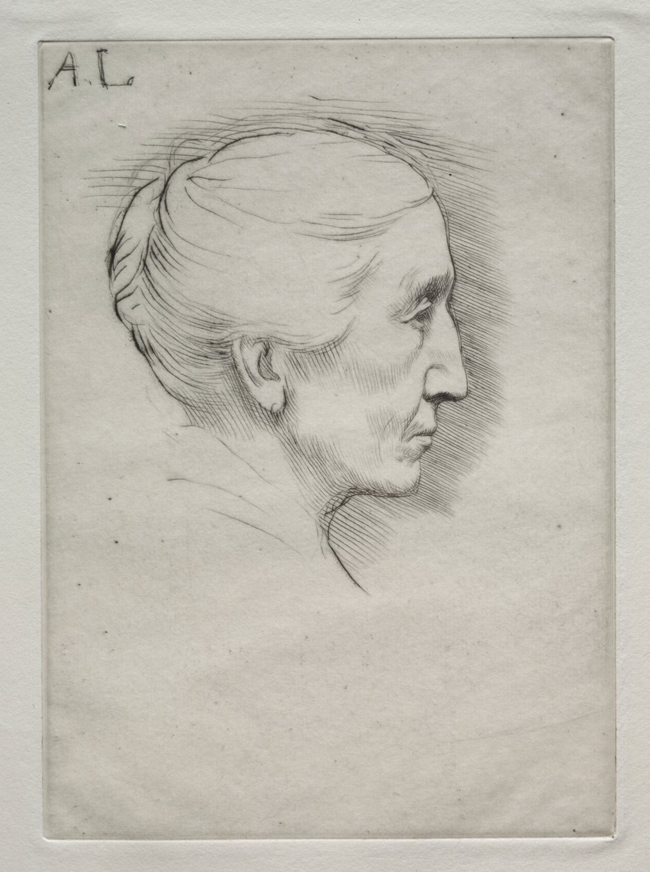 Portrait de Mme Emily Hughes (1ère planche) - Alphonse Legros
