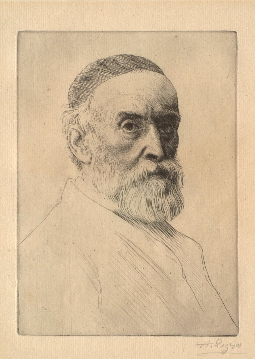 Portrait du peintre G. F. Watts (1817-1904) - Alphonse Legros