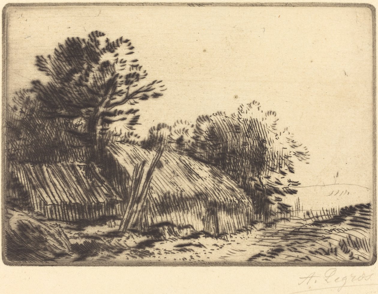 Scène rustique - Alphonse Legros