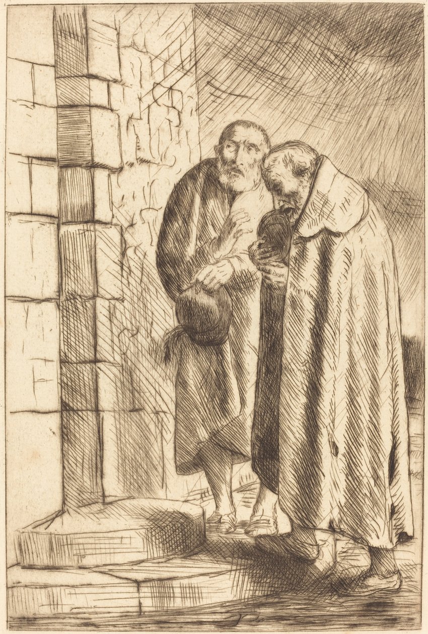 Saint Pierre et Saint Paul à la porte de M. Richard - Alphonse Legros