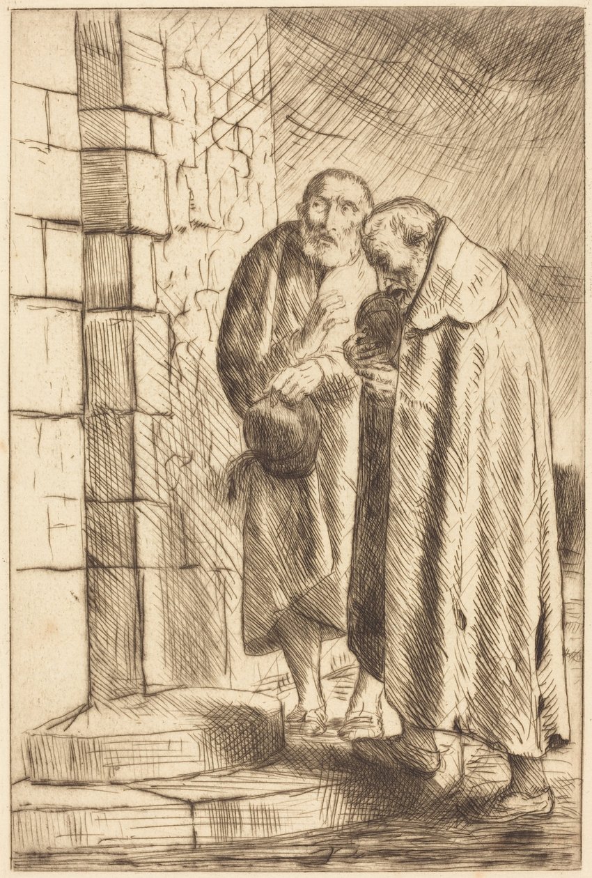 Saint Pierre et Saint Paul à la porte de M. Richard - Alphonse Legros