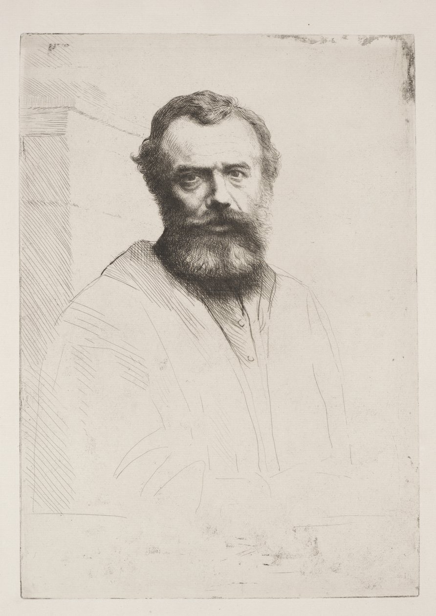 Autoportrait (troisième planche) - Alphonse Legros