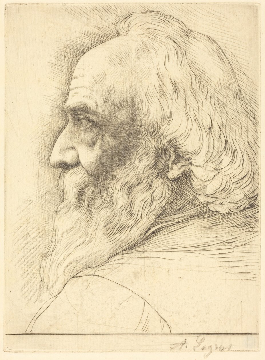 Autoportrait, 12e planche - Alphonse Legros