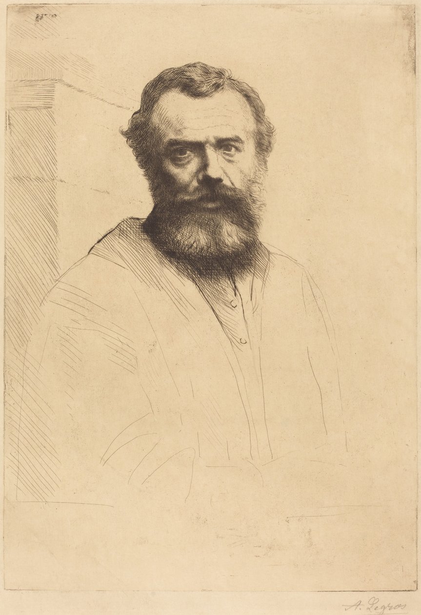 Autoportrait, 3e planche - Alphonse Legros