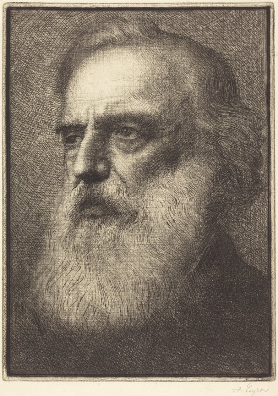 Autoportrait, 4e planche - Alphonse Legros