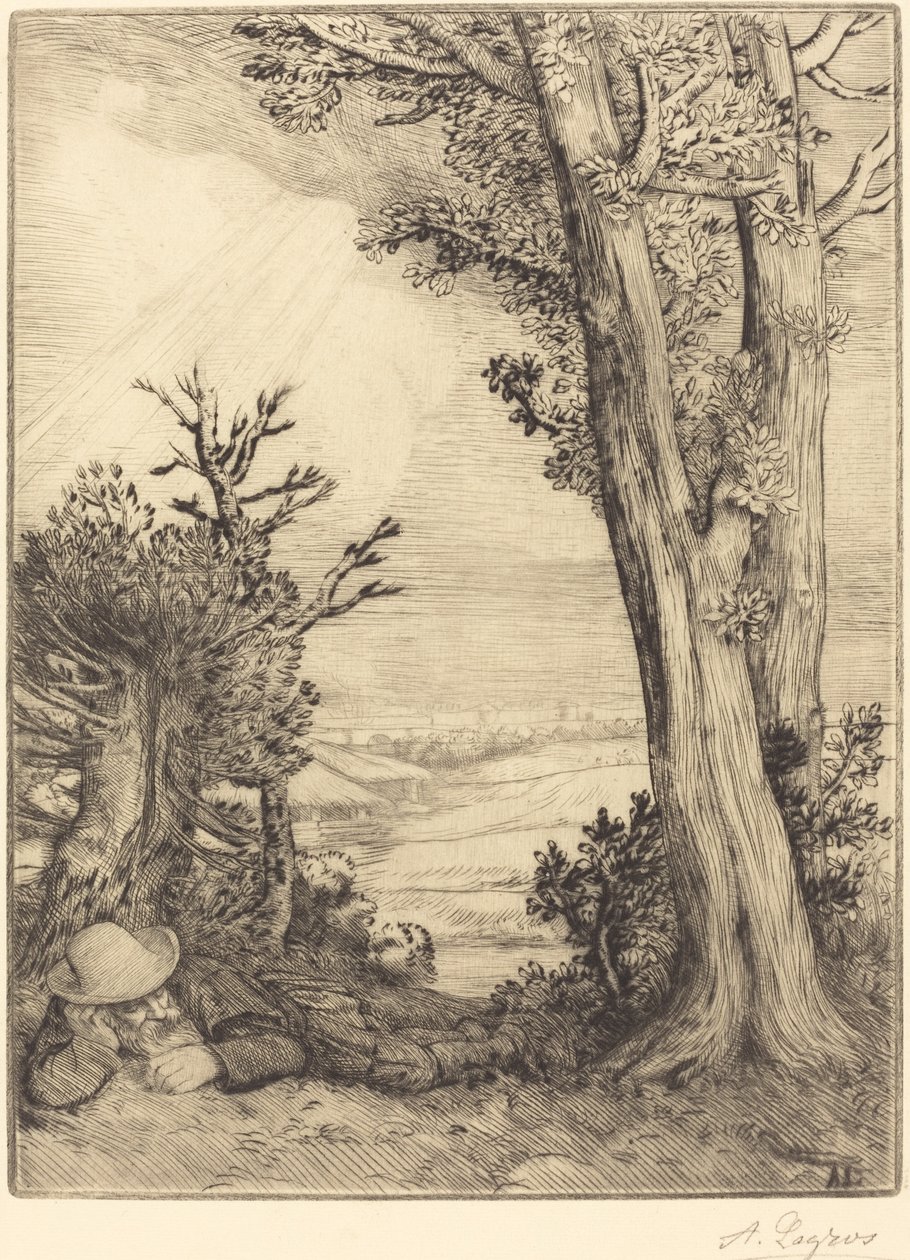 Sieste dans la campagne - Alphonse Legros