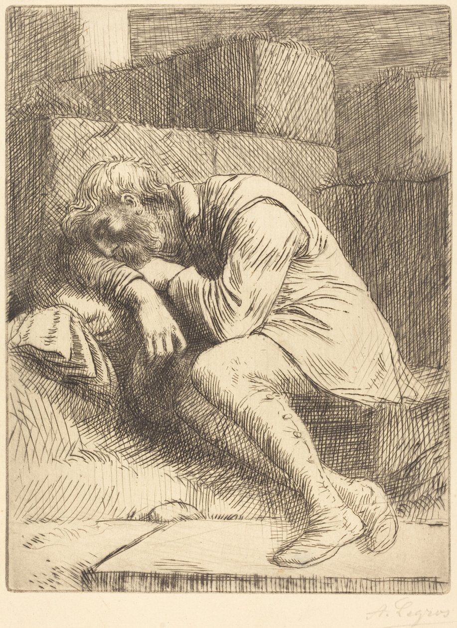 Sleeping Beggar (Mendiant endormi) - Alphonse Legros