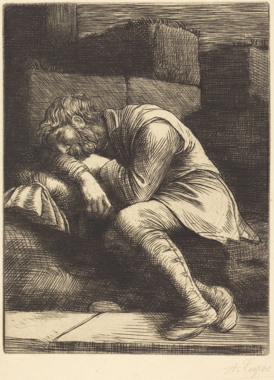 Sleeping Beggar (Mendiant endormi) - Alphonse Legros