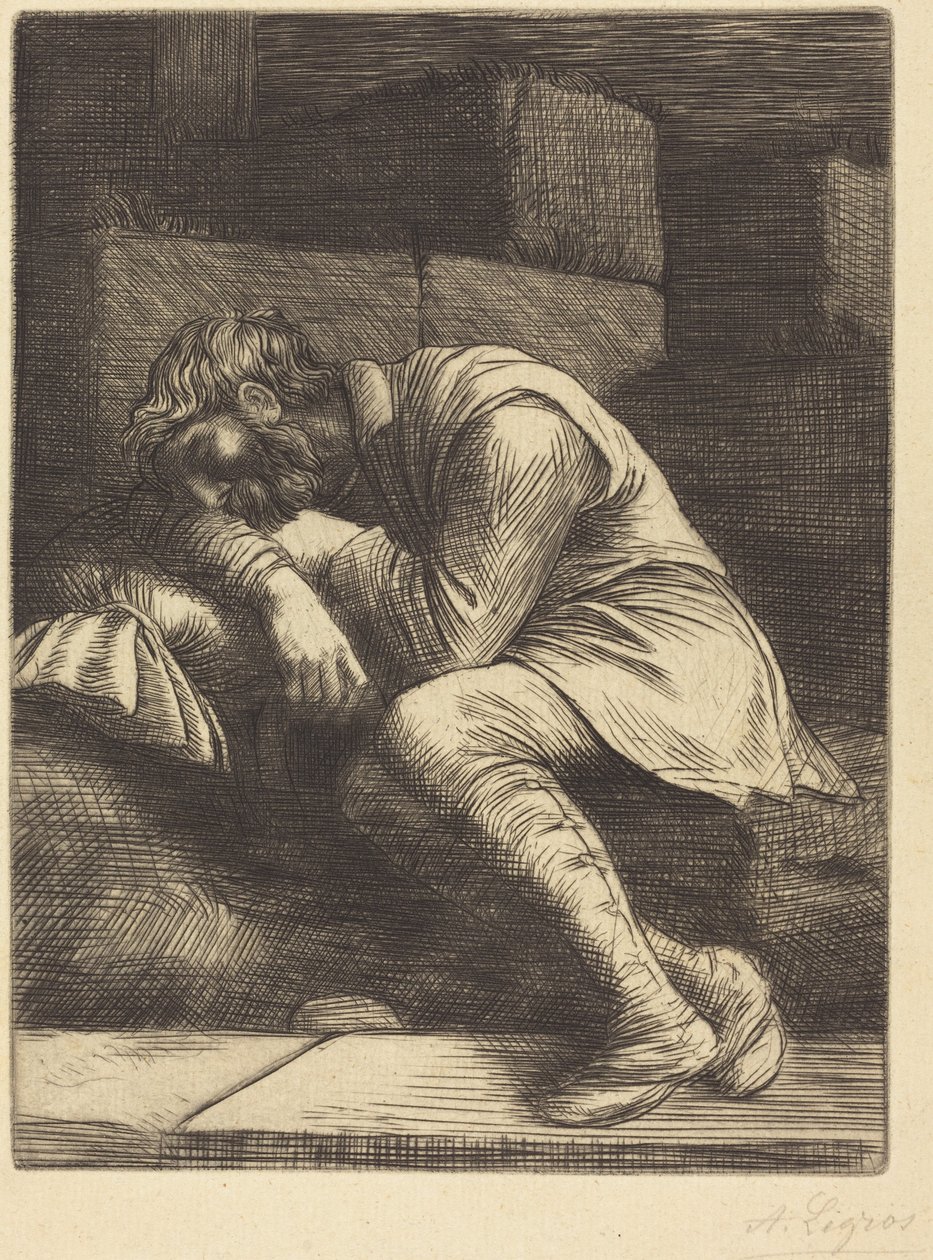 Mendiant endormi - Alphonse Legros