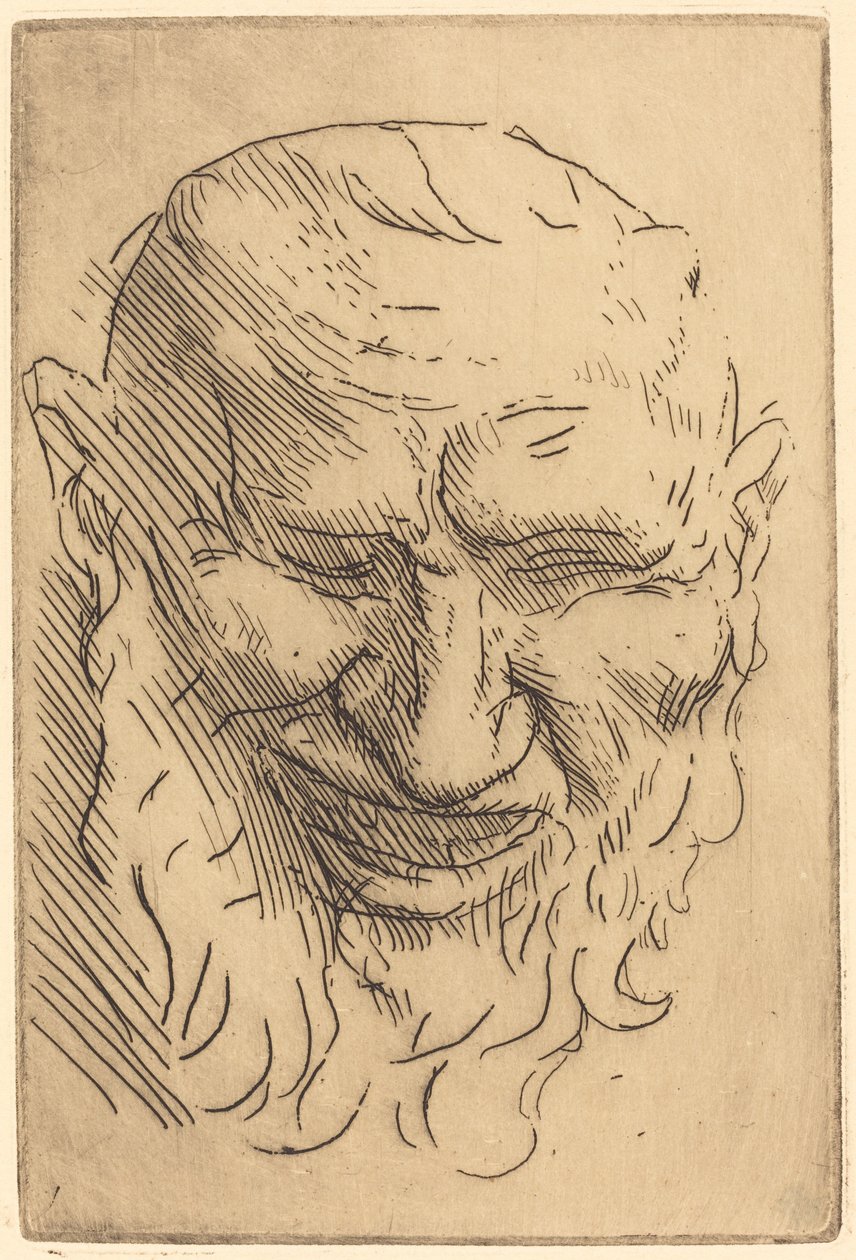 Petit masque de satyre - Alphonse Legros