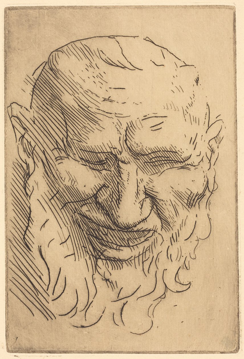 Small Satyr Mask (Petit masque de satyre) - Alphonse Legros