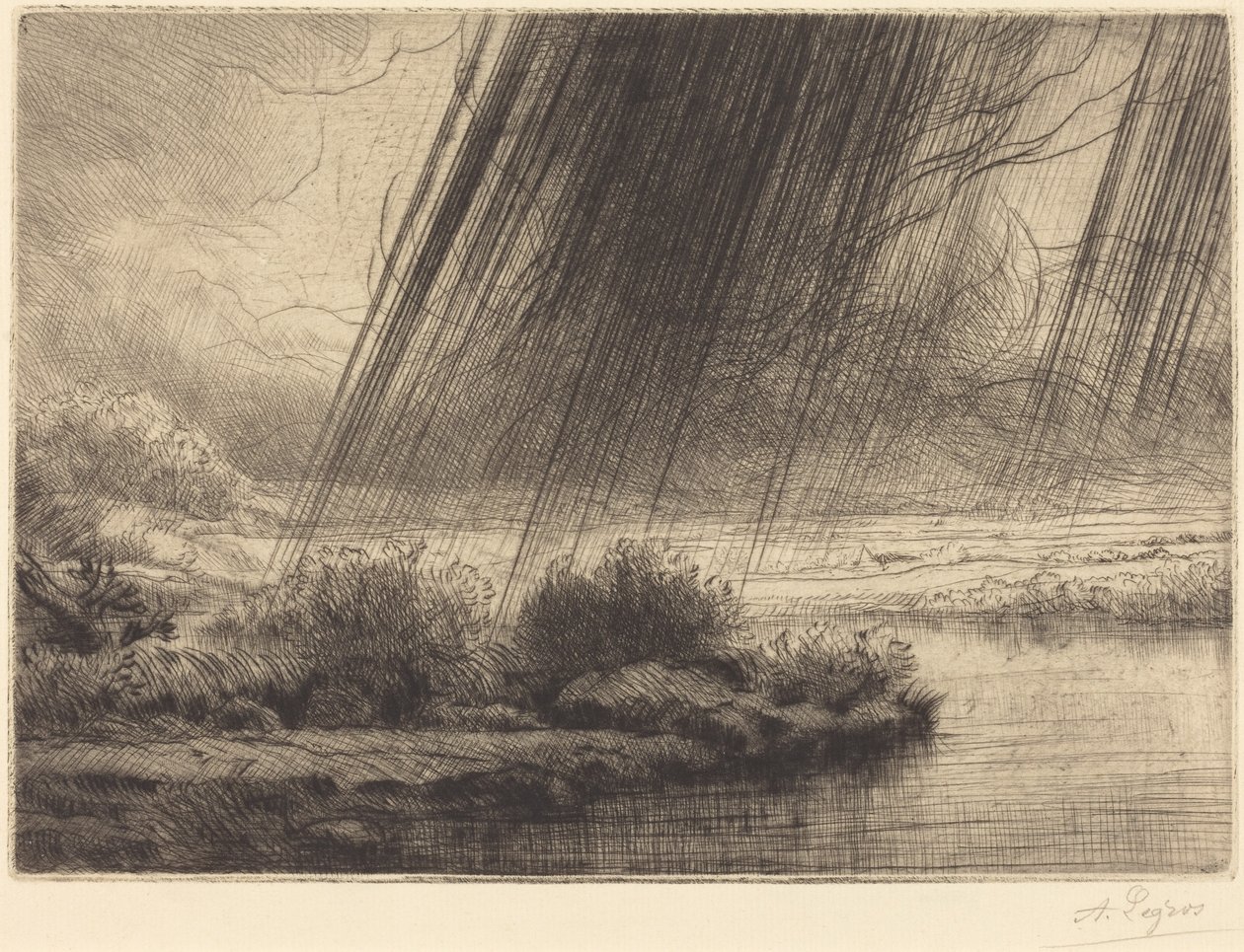 Storm (Un orage) - Alphonse Legros