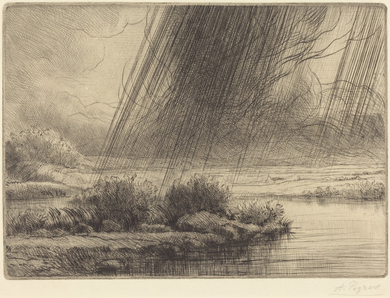 Storm (Un orage) - Alphonse Legros