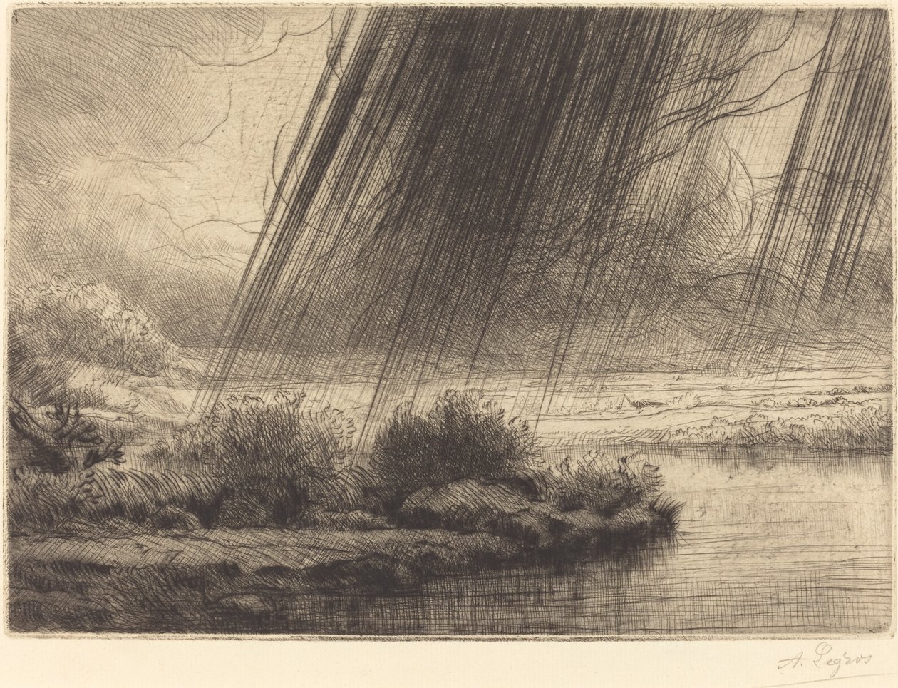 Un orage | Alphonse Legros | Estampe d'art