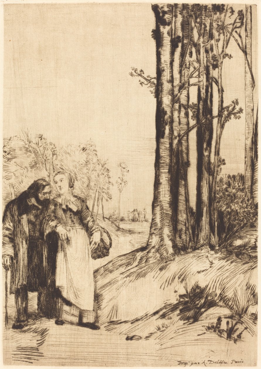 La promenade du convalescent - Alphonse Legros