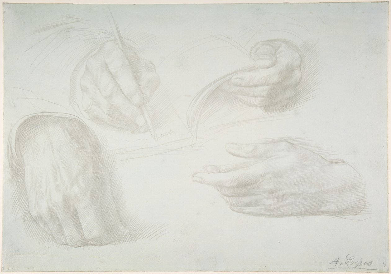Études de mains - Alphonse Legros