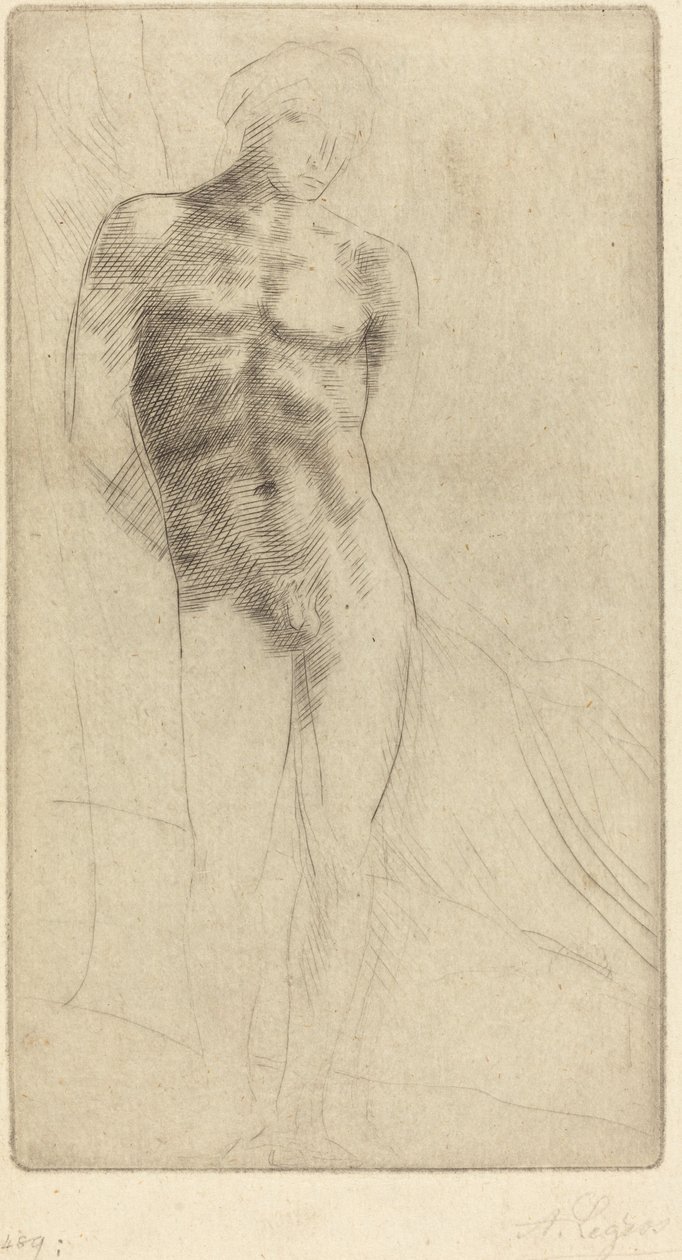 Étude de figure nue - Alphonse Legros