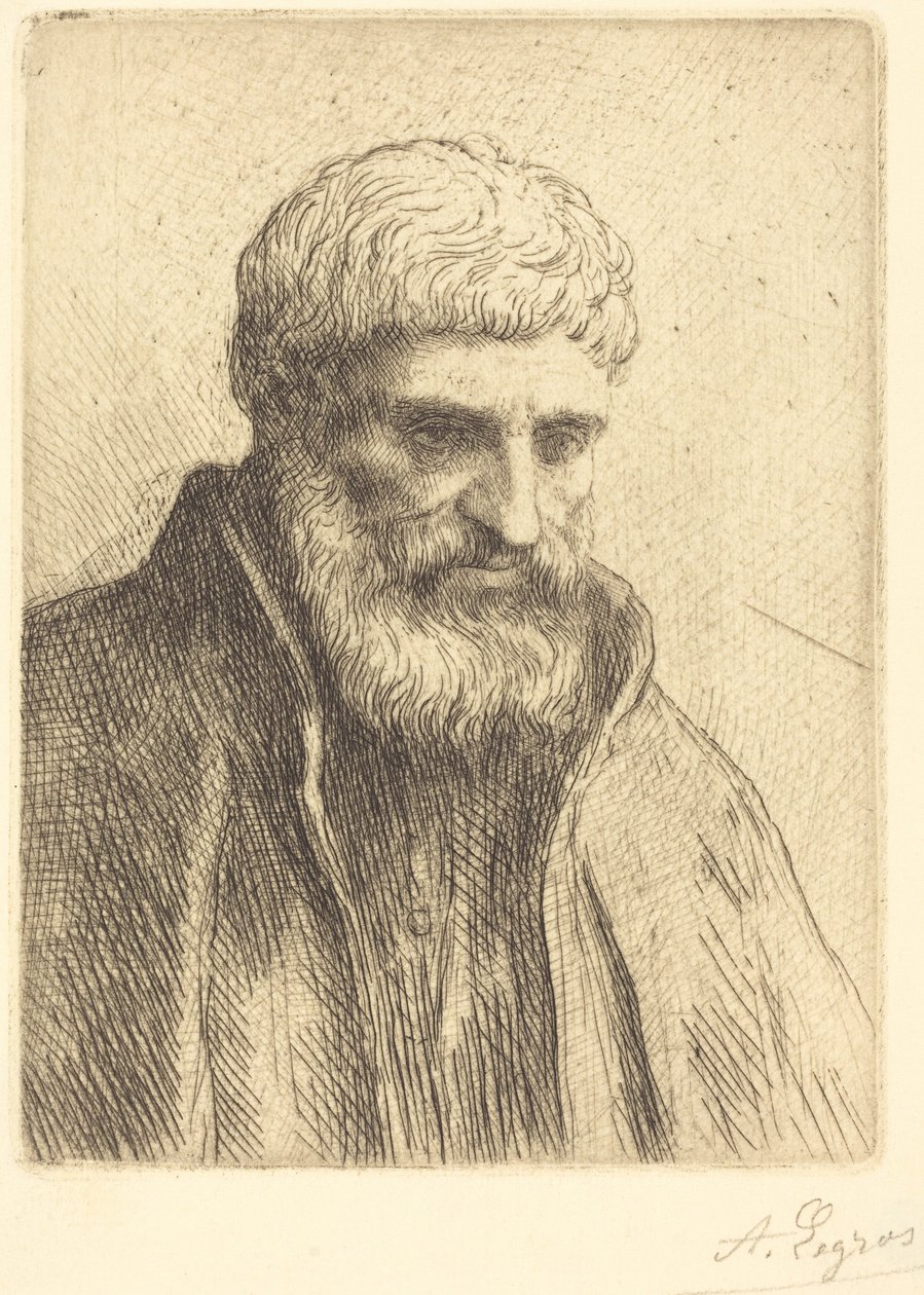 Study of an Old Man (Etude de vieillard) - Alphonse Legros