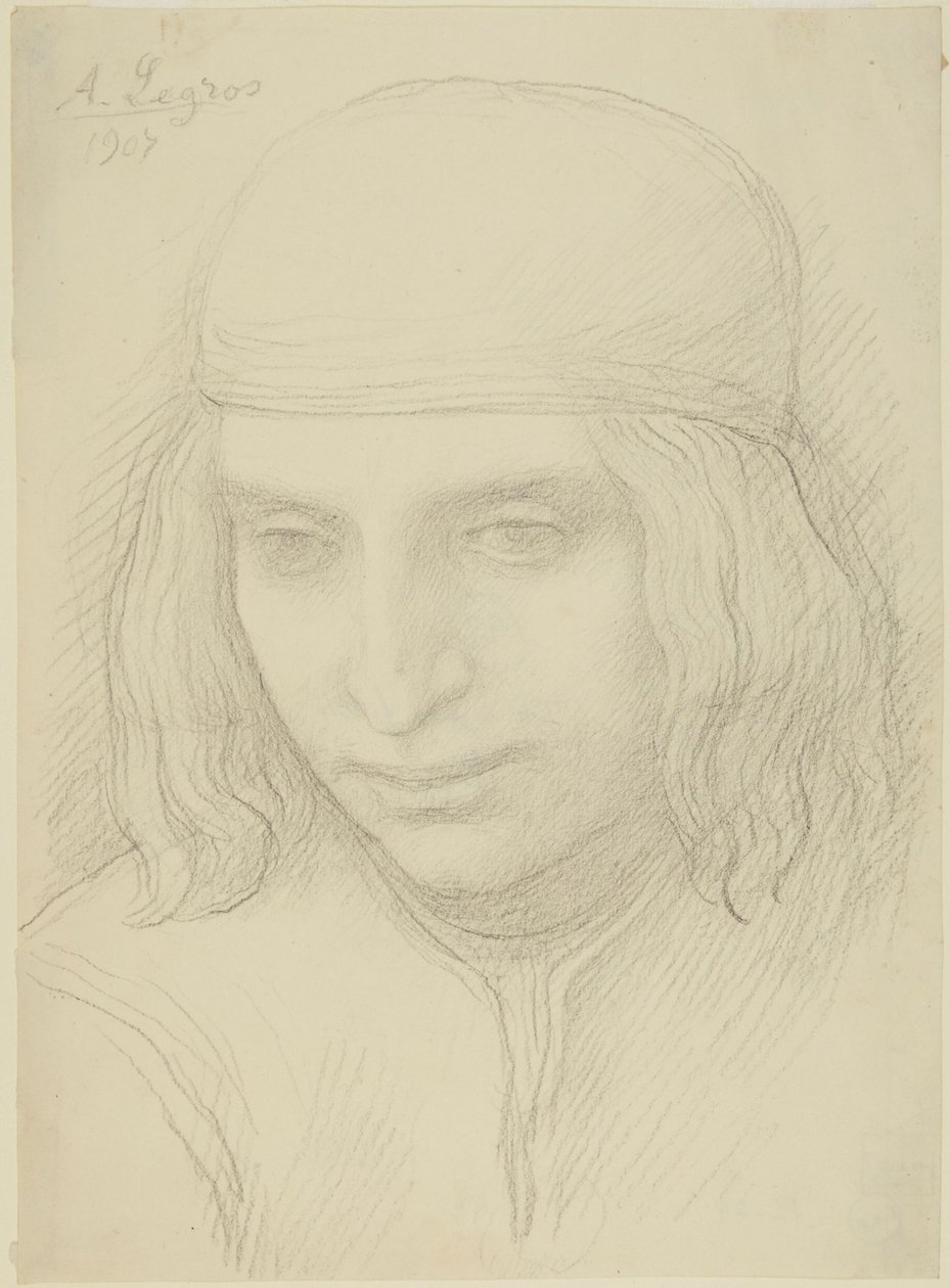 Tête de jeune fille - Alphonse Legros