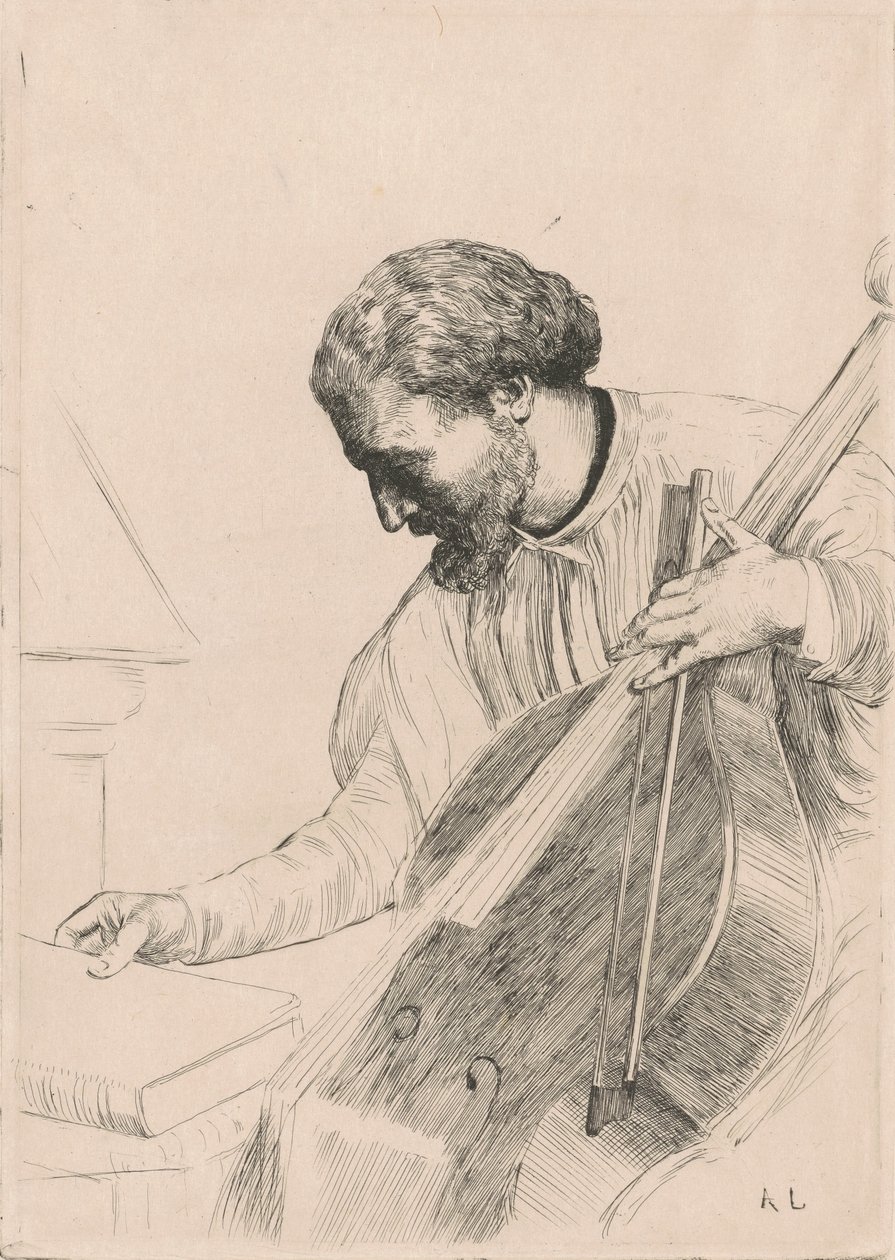The Bass Player (Le Jouer de Contre-Basse) - Alphonse Legros