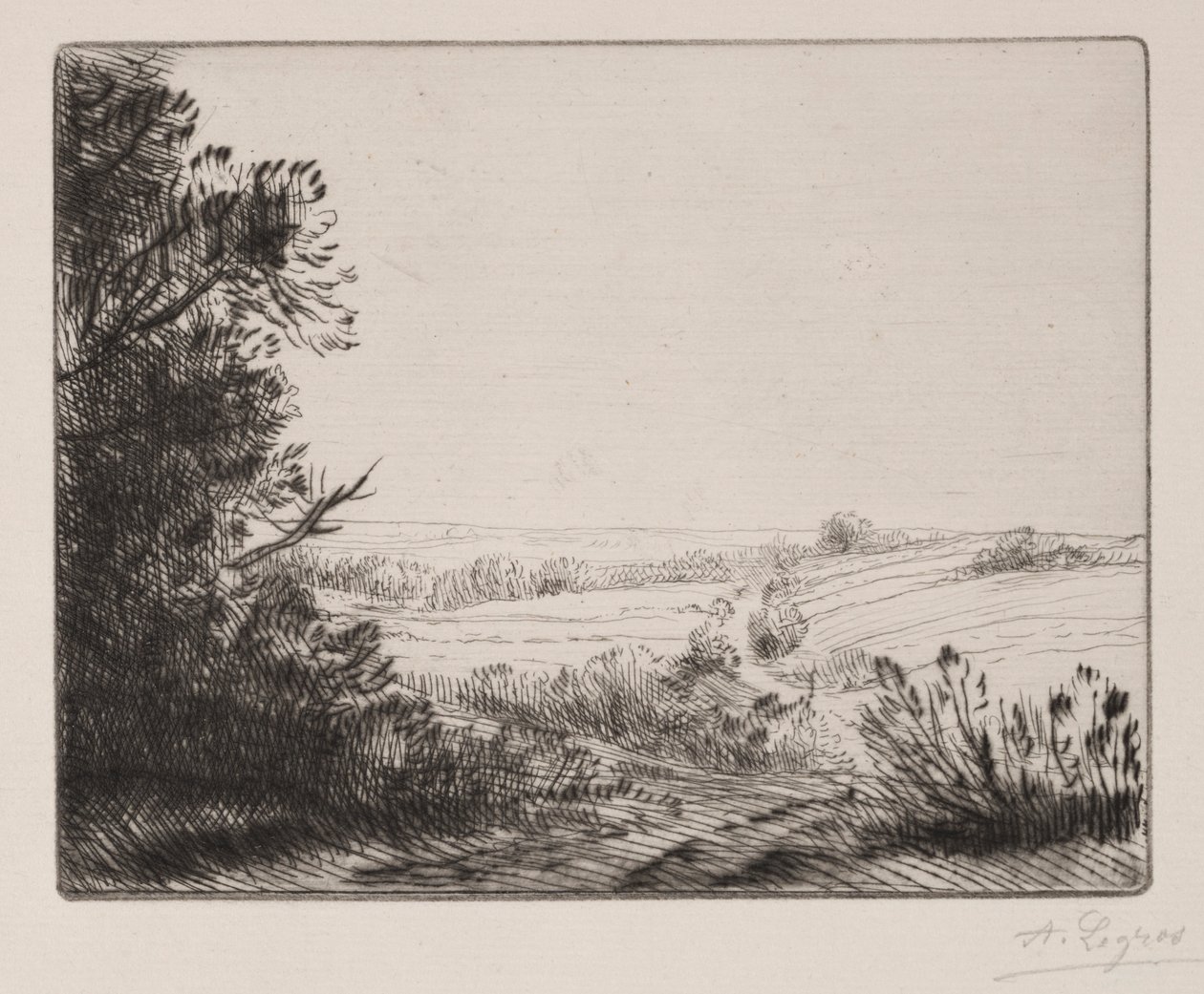 La route vers Horville - Alphonse Legros