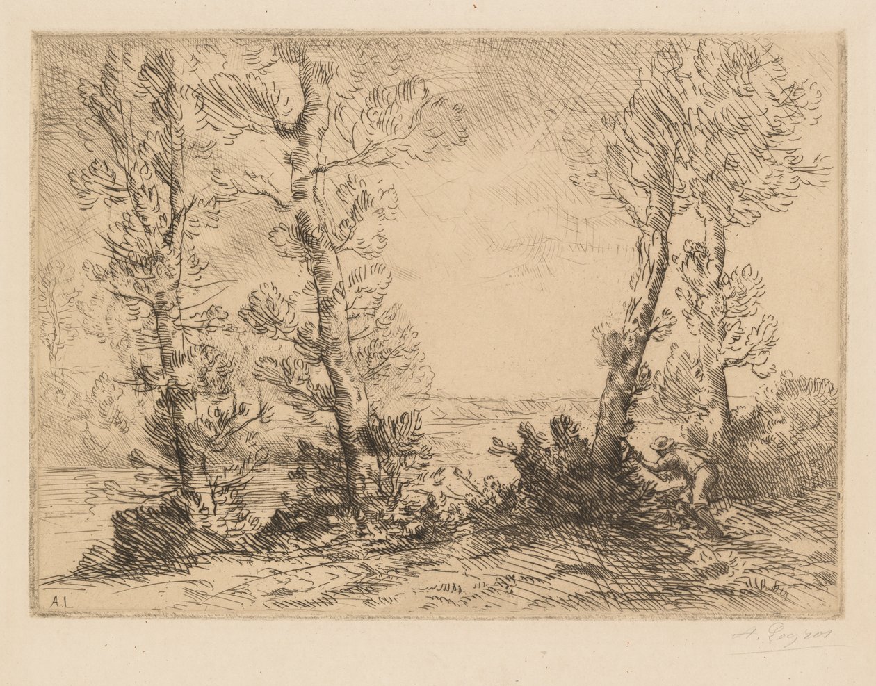 Le pêcheur de saumon, vers 1880 - Alphonse Legros