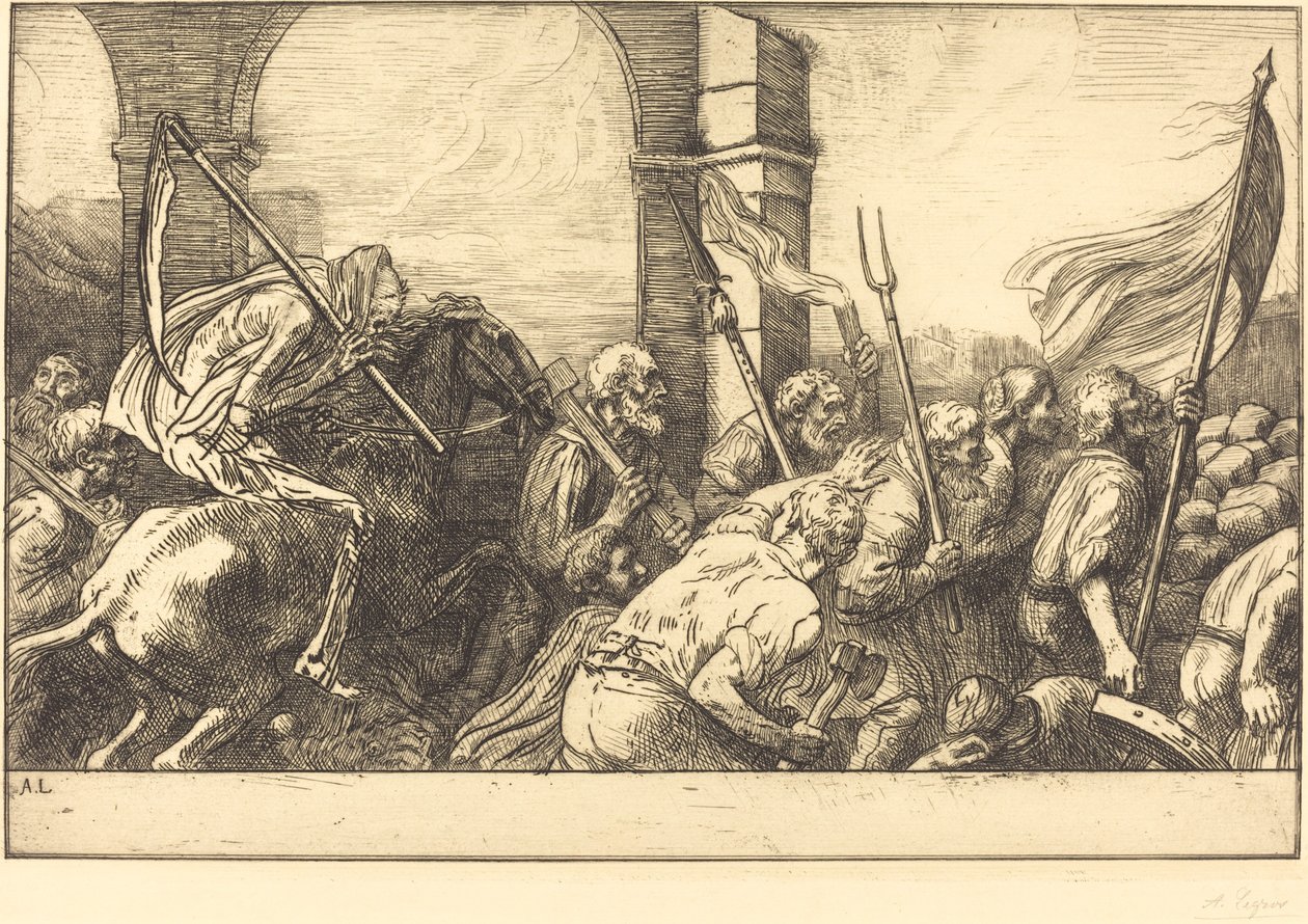 Le triomphe de la mort: Le départ - Alphonse Legros