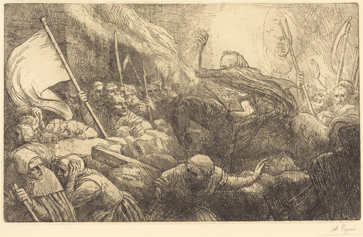 Le triomphe de la mort : la proclamation - Alphonse Legros