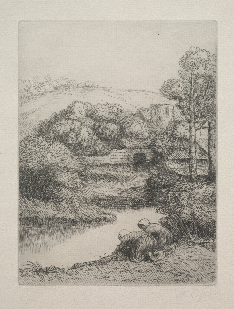 Le Lavoir, dit "Les Laveuses" - Alphonse Legros