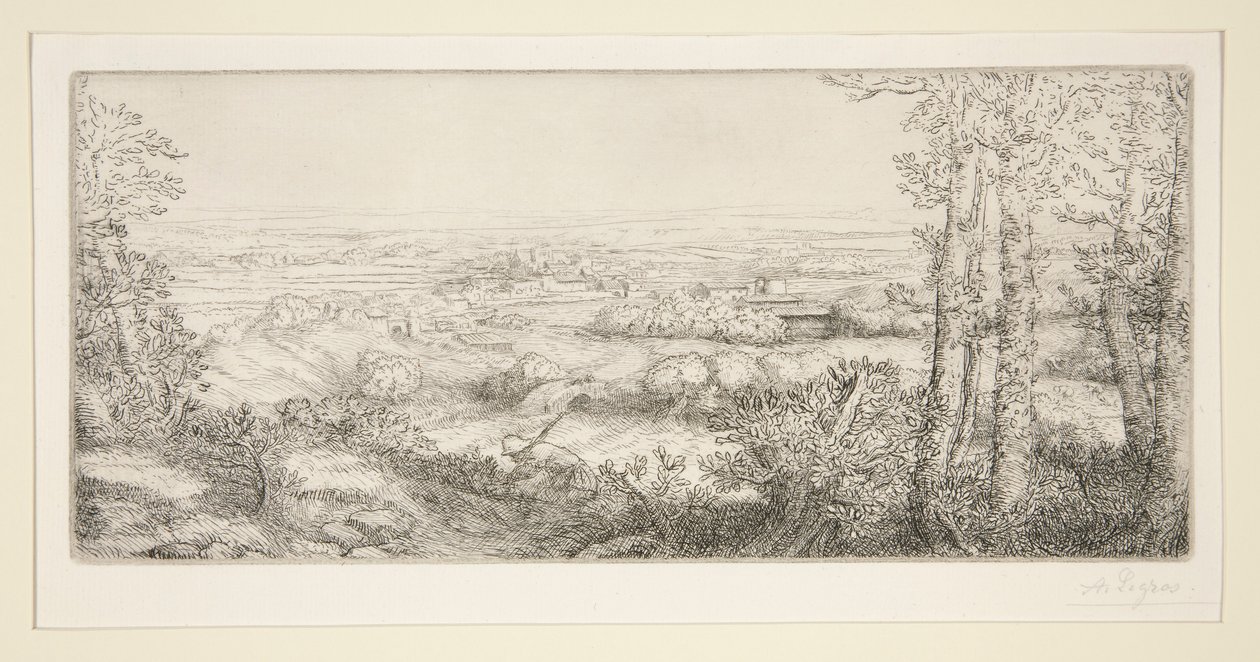 Une vallée en Bourgogne - Alphonse Legros