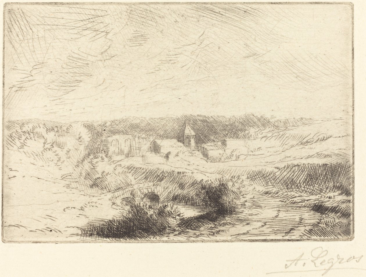 Village de Wimille, près Boulogne - Alphonse Legros