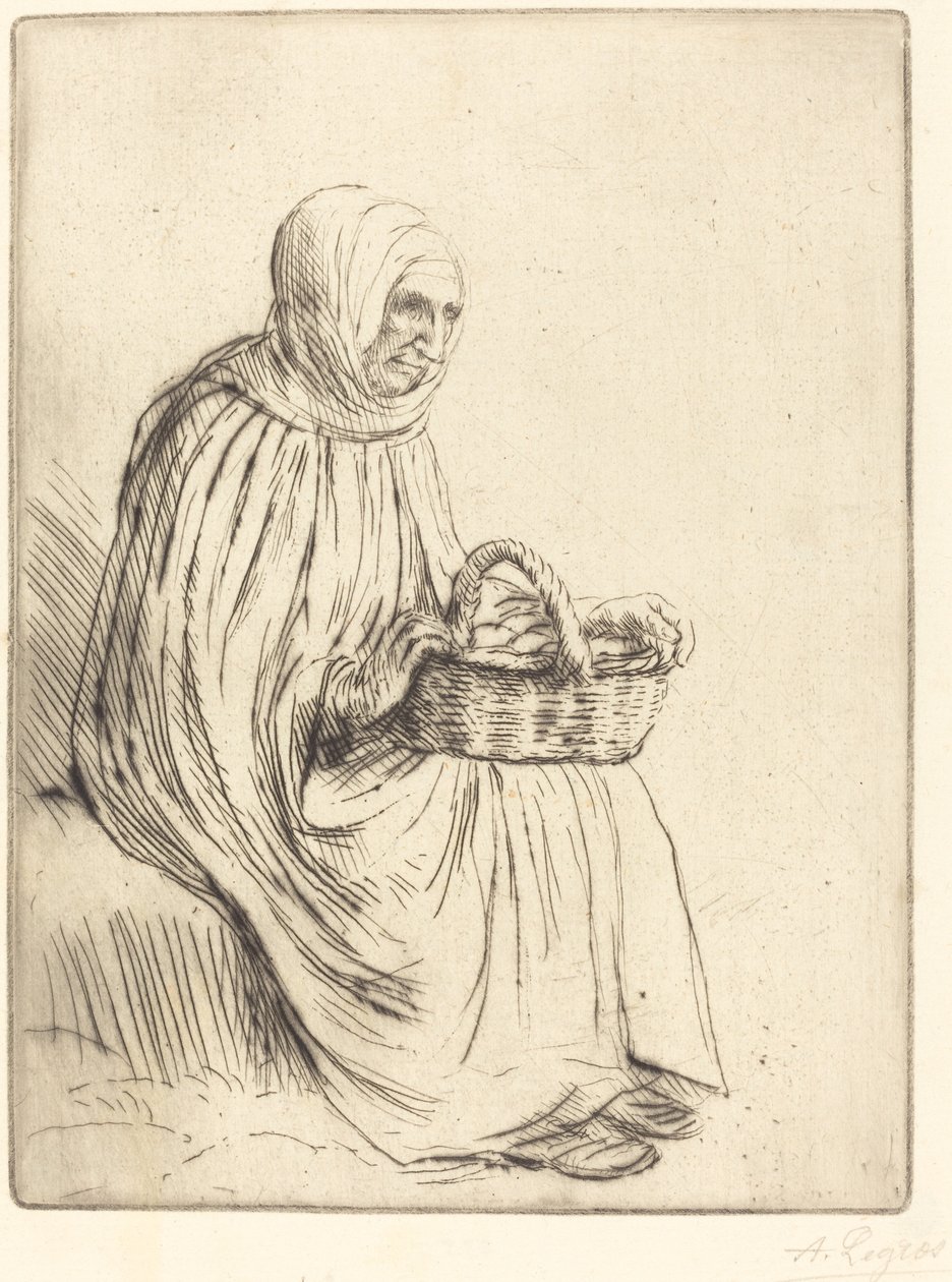 Femme du marché - Alphonse Legros