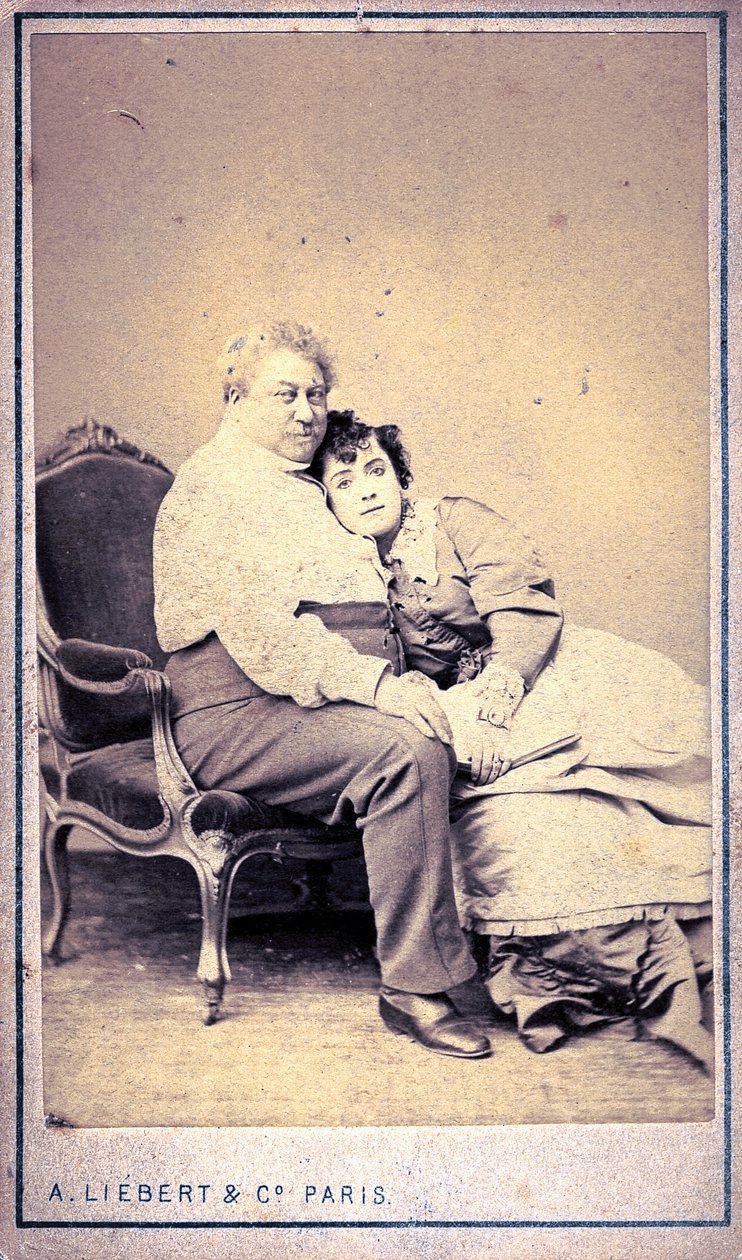 Alexandre Dumas et Miss Menken par Alphonse Liebert & Cie - Alphonse Liebert