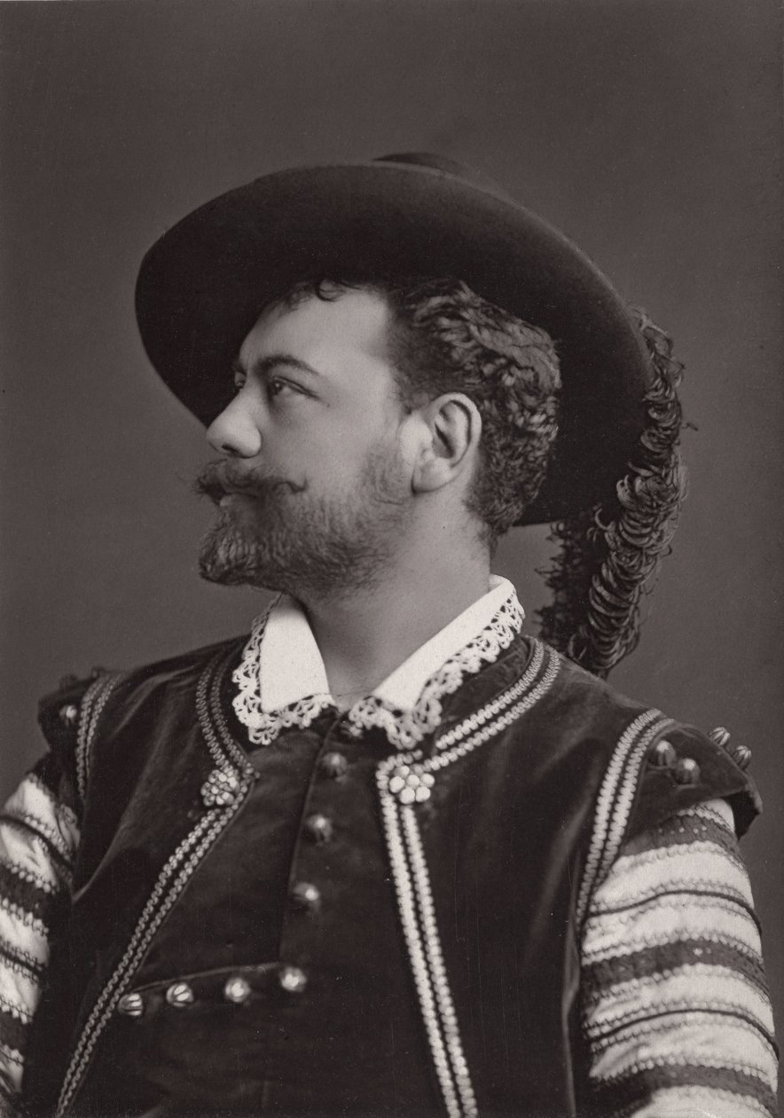 Portrait de Victor Maurel (1848-1923) baryton français en Don Giovanni de Mozart - photographie par Alphonse Justin Liebert (1827-1914) - Alphonse Liebert