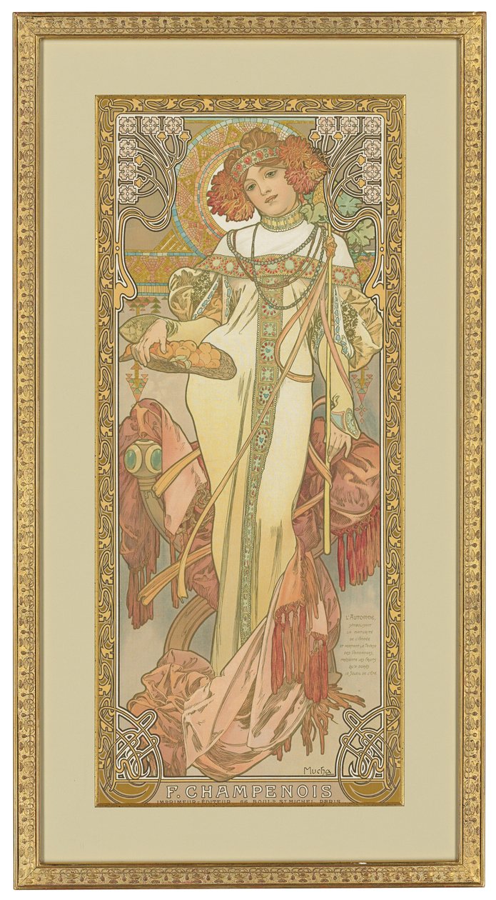 Les quatre saisons : Automne, 1900 - Alphonse Mucha